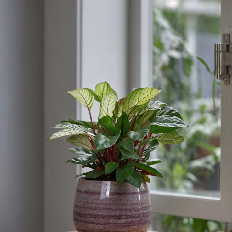 Plante Dormeuse - Ctenanthe 'Amagris' - Hauteur 20-30cm - ⌀12cm