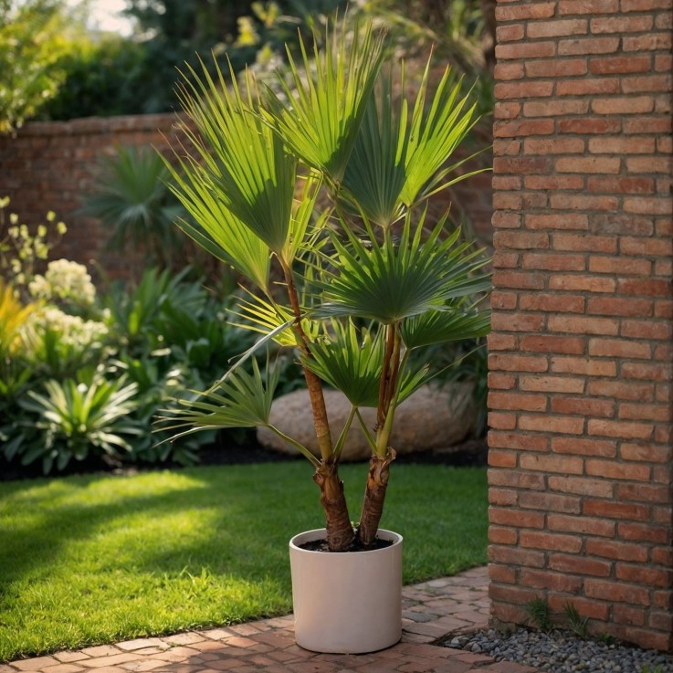 Palmier de Washington - Set de 2 - Washingtonia robusta - H50-60cm - ⌀15cm
