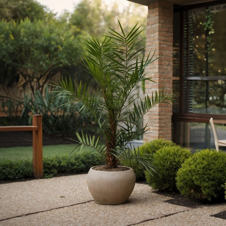 Palmier Dattier nain - Phoenix roebelenii - Hauteur 80-90cm - ⌀21cm