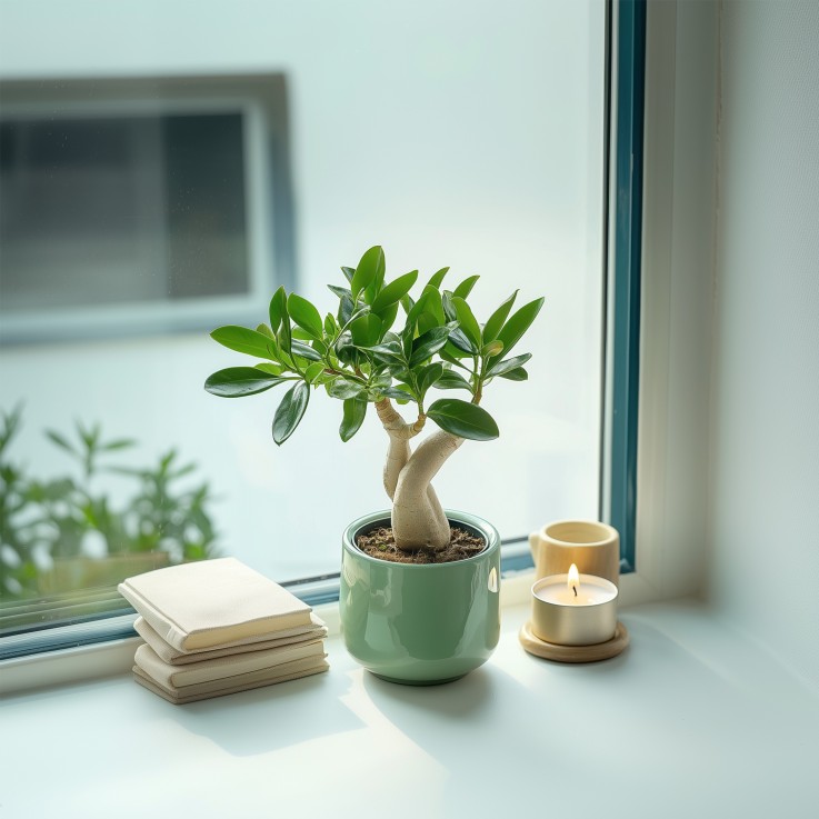 Rose du désert - Set de 2 - Adenium obesum - Hauteur 25-40cm - ⌀10,5cm