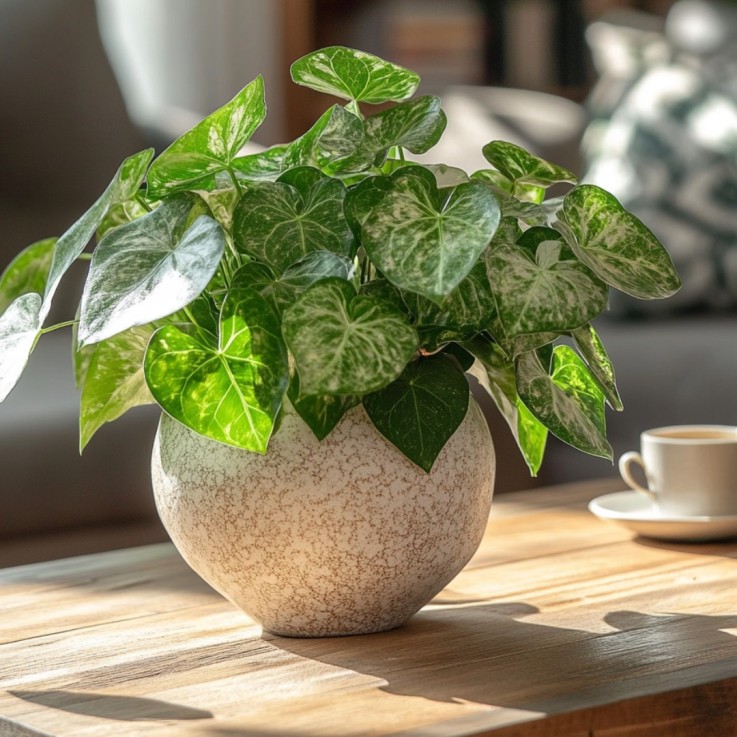 Patte-d'oie - Set de 2 - Syngonium podophyllum 'Pixie' - Hauteur 25-40cm - ⌀12cm