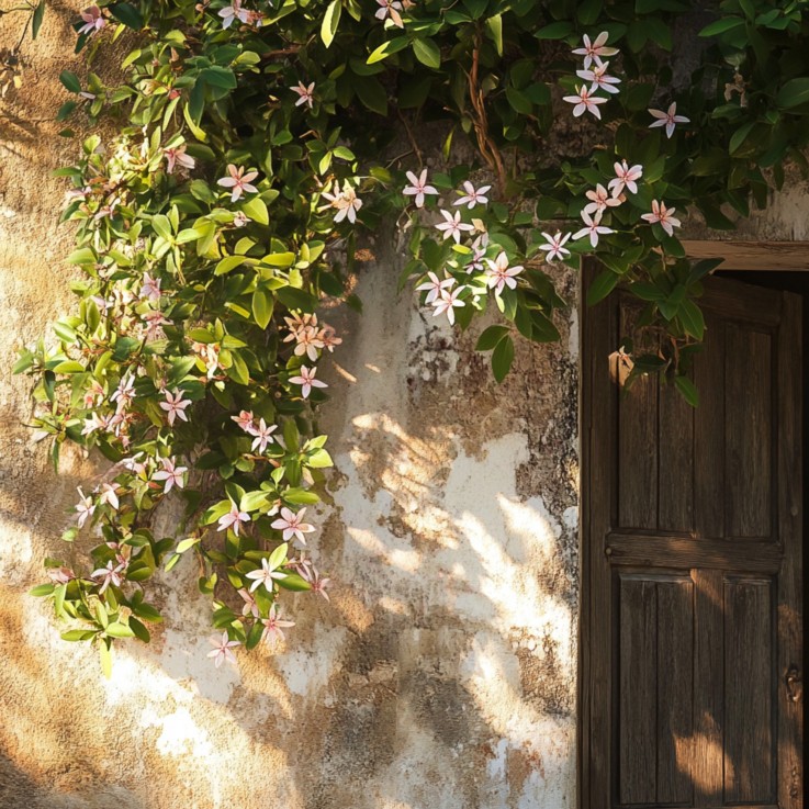 Jasmin étoilé - Set de 6 - Trachelospermum jasminoides - Hauteur 25-40cm - ⌀9cm