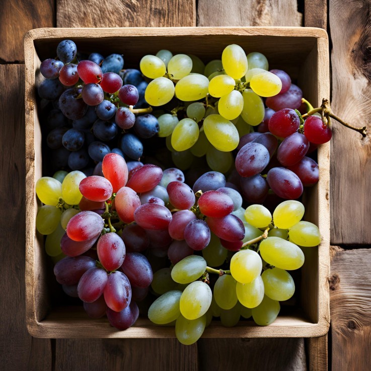 Vigne à raisin - Set de 6 - Vitis vinifera - Hauteur 25-40cm - ⌀9cm