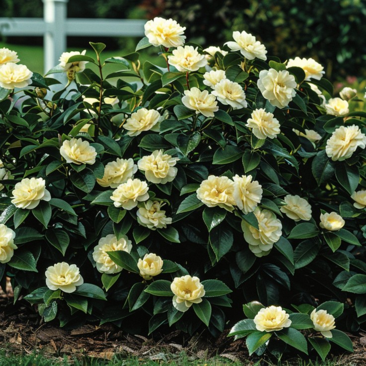 Camélia - Set de 2 - Camellia japonica 'Brush Field' - Hauteur 50-60cm - ⌀15cm