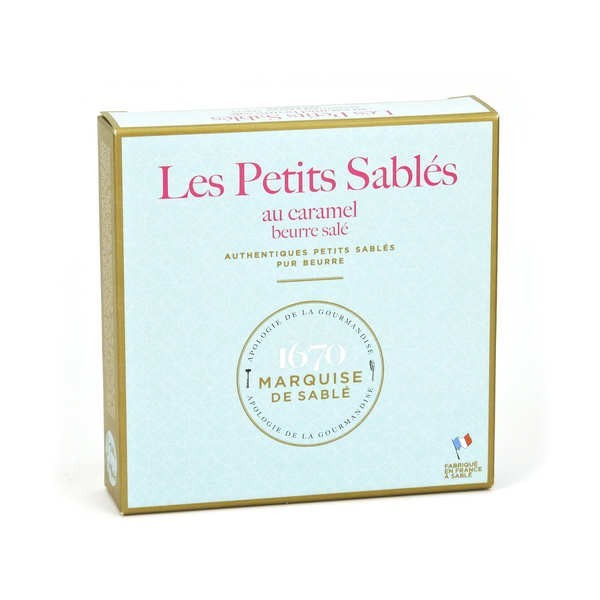 Le véritable sablé de Sarthe caramel au beurre salé - Boîte de 100g