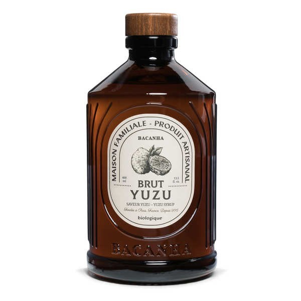 Sirop de yuzu brut bio - La bouteille de 400 ml