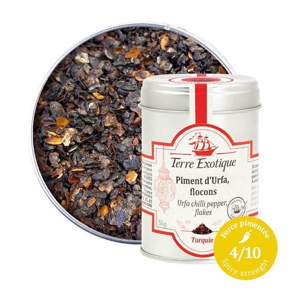 Piment d'Urfa en flocons - Turquie (force 4) - Pot de 55g