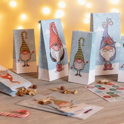 Calendrier de l'Avent 24 sachets Lutins à remplir