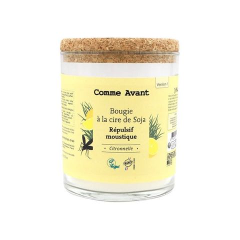 Bougie répulsive anti-moustique à la cire de soja 190g - Comme Avant