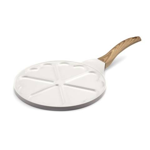 Poêle en cœur céramique blanche (25cm)