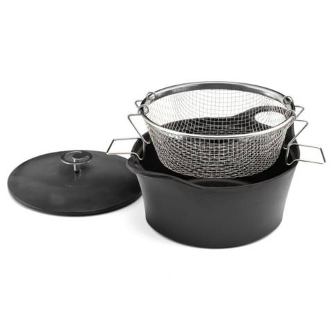 Cocotte et panier friture (24cm)