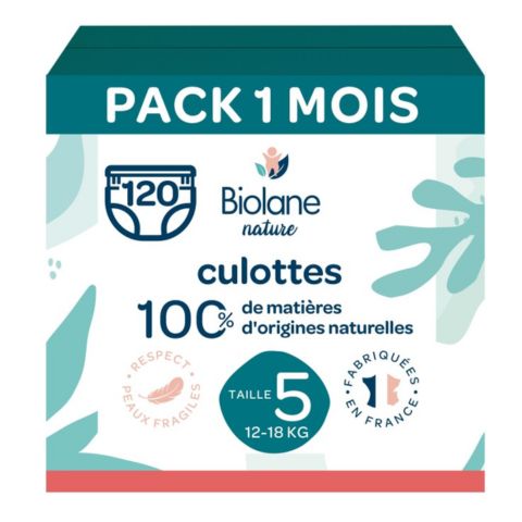 Pack couches-culottes écologiques taille 5