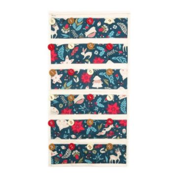 Calendrier de l’Avent réutilisable en tissu à 24 poches Alterosac