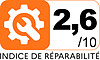 Indice de réparabilité : 2.6/10