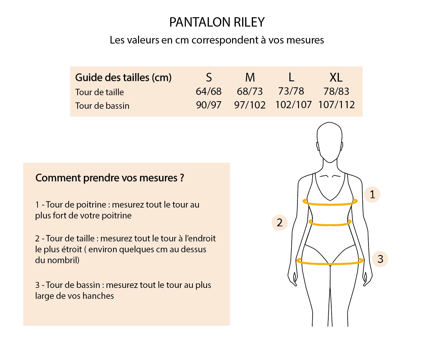GUIDE DES TAILLES